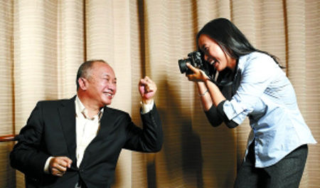 吴宇森与女儿