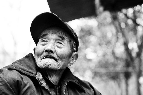 提起收到的500元假钞,胡老汉流下了眼泪 河南商报见习记者 邱晓峰/摄